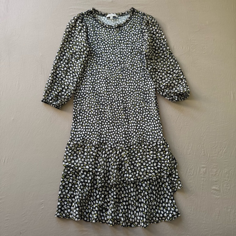Dorothee Schumacher Silk floral tiered midi dress